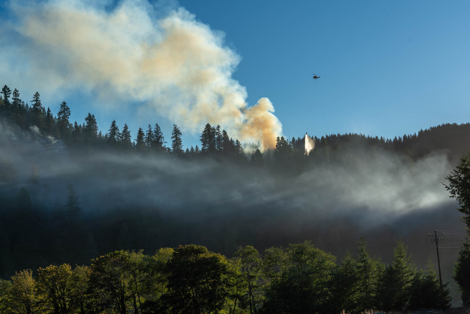 Containment on Sweet Creek MP2 rises to 63%, but steep slopes still a challenge