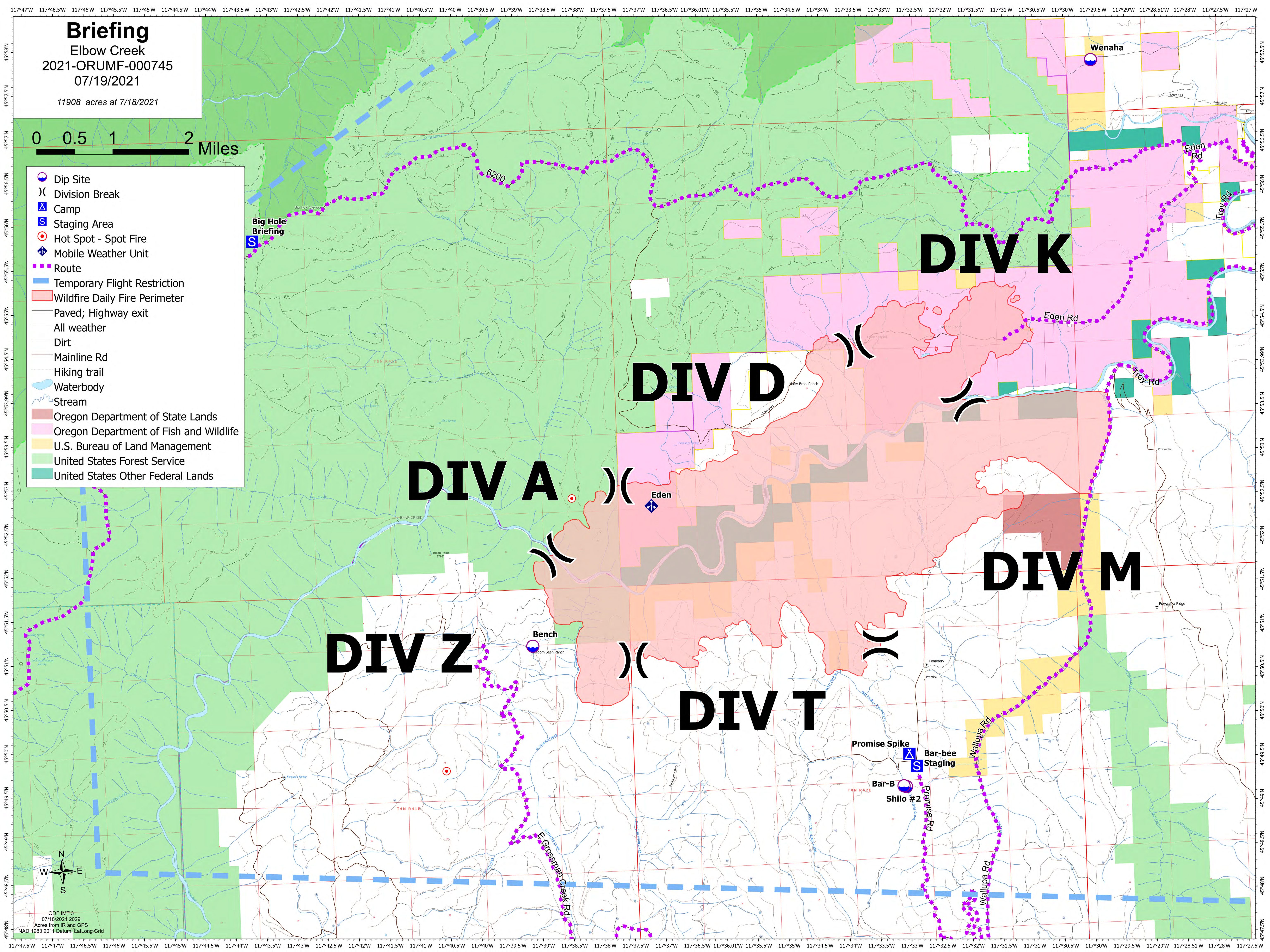 Elbow Creek Fire reported at 16,432 acres and 10 percent contained