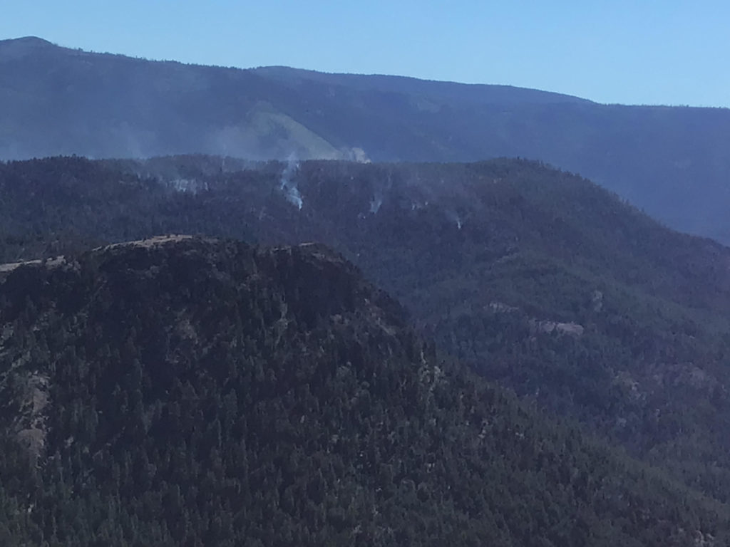 Smoke in the mountains