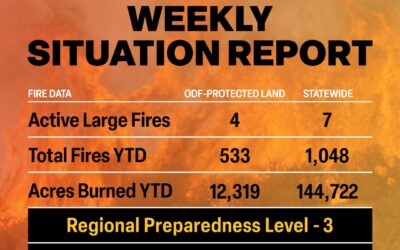 ODF Wildland Fire Situation Report – July 21, 2025