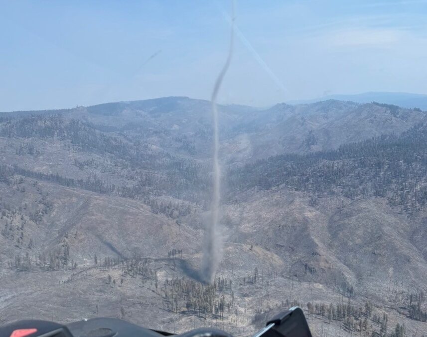 Red Flag Warning conditions return to the Rowe Creek Complex
